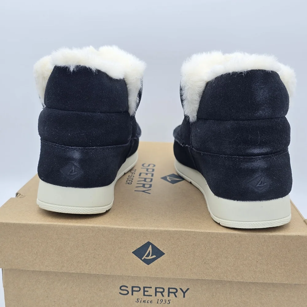 NIB Sperry Moc-Sider Booties, Black, Women's 5.5M - Picture 8 of 16